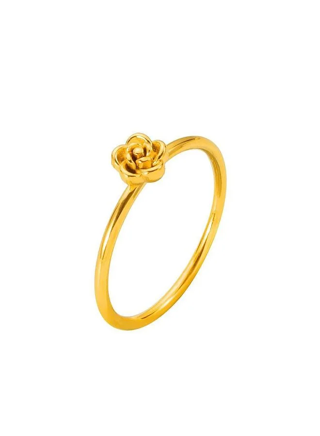 Take Two Golden Rose Detail Ring