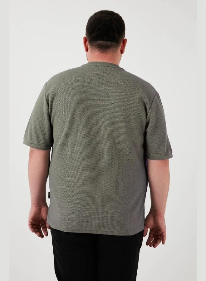 Buratti  Buratti Plus Size Cotton Regular Fit T Shirt Men's T-Shirt 5902653B for Men | Best Price UAE