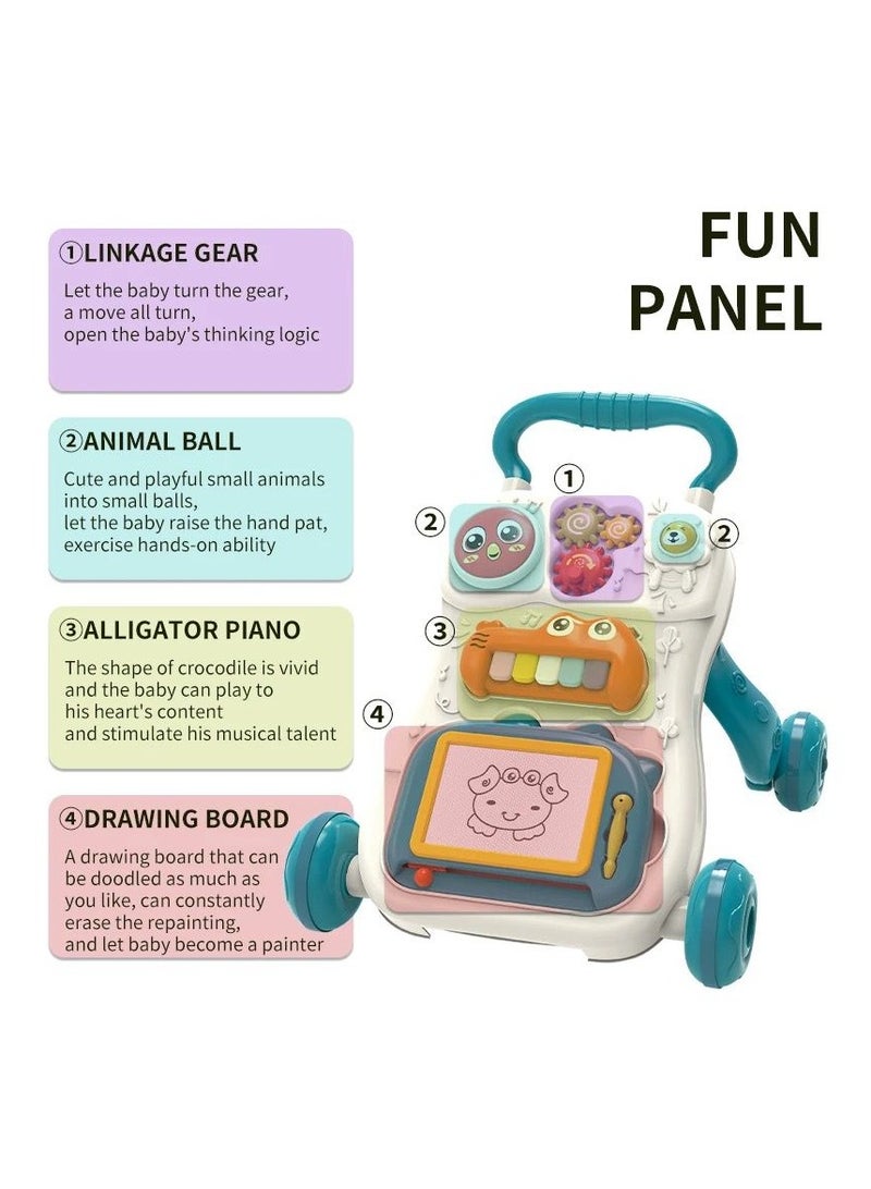 DEHKAH 3 In 1 Baby Push Walker With Detachable Plate, Walking Toys - Image 3