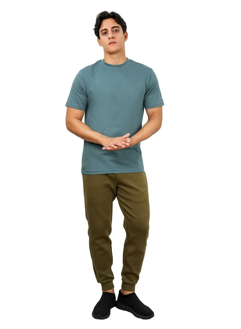 جيوردانو تيشيرت قطن جوردانو رجالي بقصة ضيقة وأكمام قصيرة