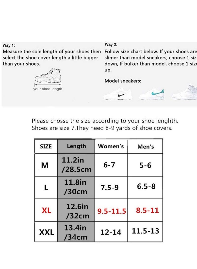 SYOSI Overshoes Rain Boots Waterproof Anti-Snow Shoe Covers Reusable Rain Boots Protective Gear for Men and Women  XL - Image 3