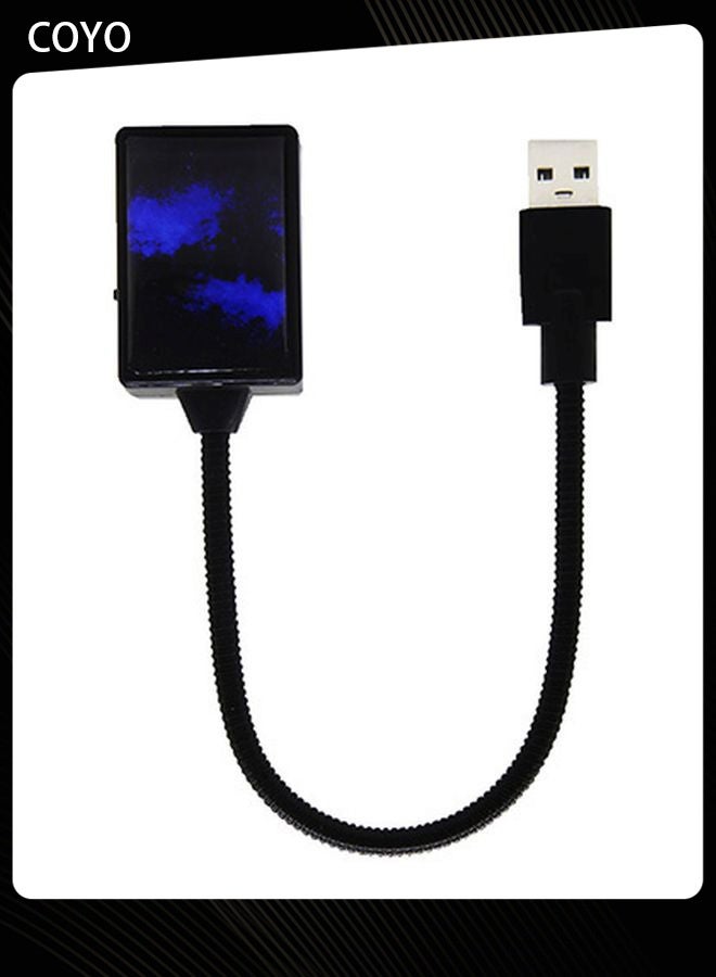 كيو أزرق أرجواني USB Star Sky Projector Light ، 4-Mode سقف السيارة LED مصباح الغلاف الجوي - Image 1