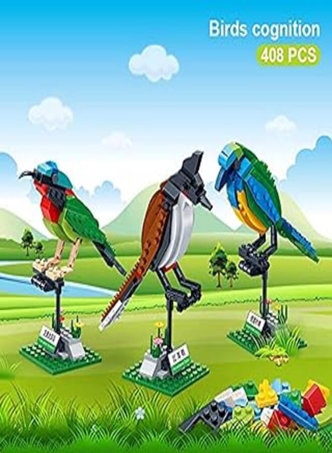 BanBao Building Blocks 3 Birds Set Animal Cognition Bricks with Stickers 5123
