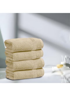Rest Bath Towel Set Of 4 Linen Cotton Towel 70X140Cm , 47X55 Inch Luxury Hotel Towel Set Absorbent Durable Lightweight Washable Quick Dry Spa Quality Beach Pool Family Bath Towel.  - Image 1