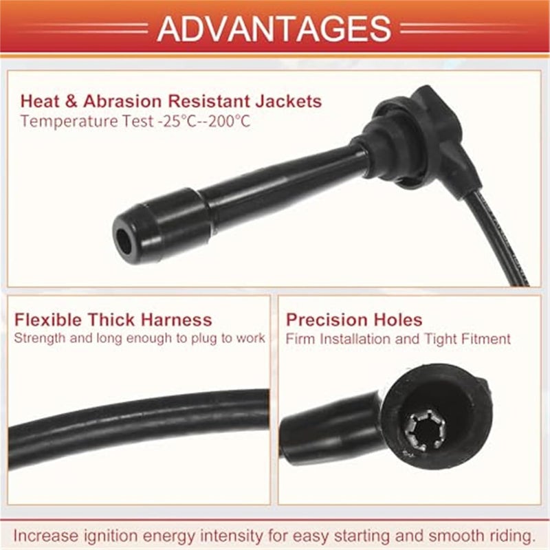 Vuzmode Ignition Coil Wires for Hyundai Accent - Image 5
