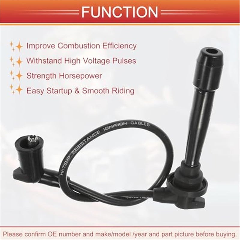 Vuzmode Ignition Coil Wires for Hyundai Accent - Image 2