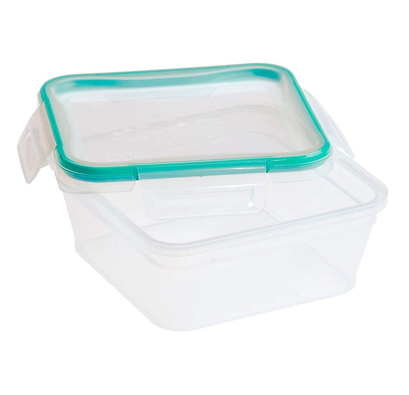 Snapware Total Solution 5.5-Cup Plastic Food Storage Container with Lid  5.5-Cup Square Meal Prep Container  Non-Toxic  BPA-Free Lid with 4 Locking Tabs  Microwave  Dishwasher  and Freezer Safe - Image 3