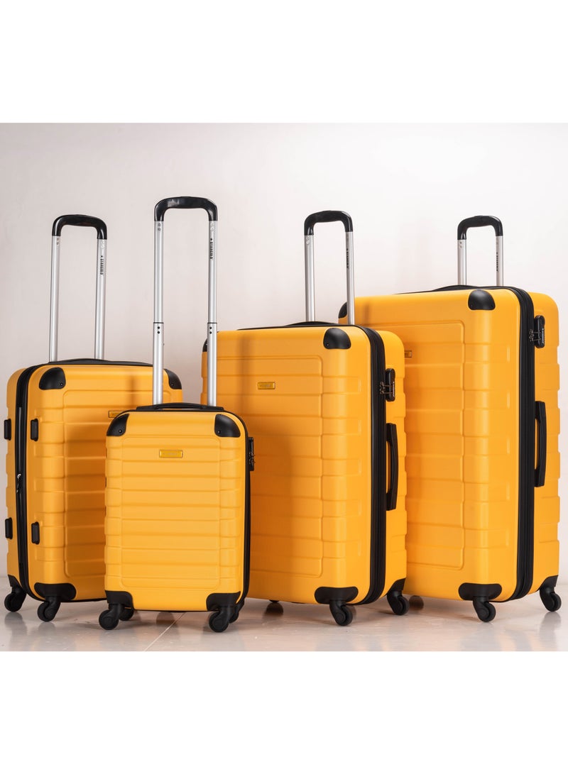 ستارجولد مجموعة حقائب سفر مكونة من 4 قطع من حقائب أمتعة السفر ذات الجانب الصلب من مادة ABS - Image 1