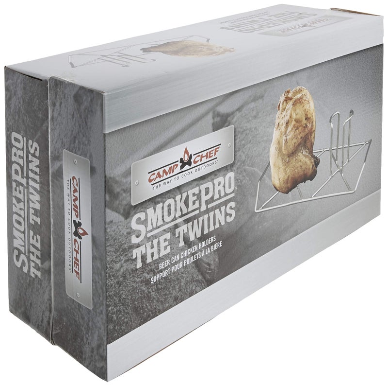 Camp Chef The Twiins Beer Can Chicken Holder,Silver - Image 5