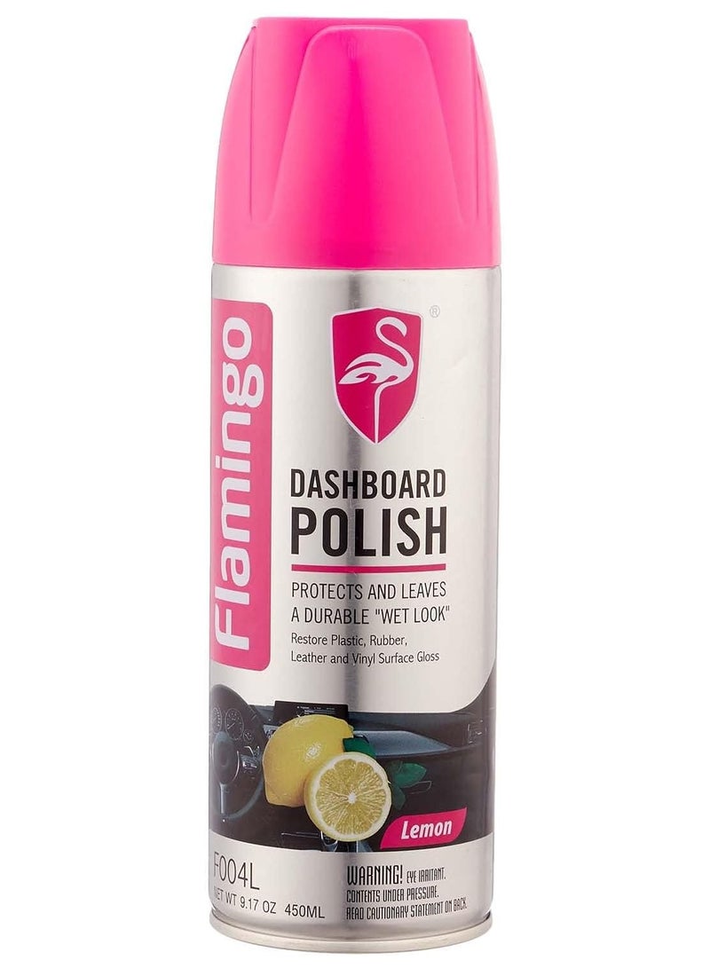 Flamingo car dashboard polish spray with lemon - 450 ml - Image 1