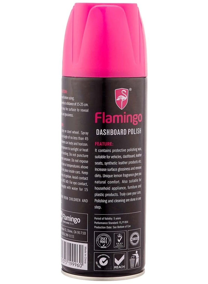 Flamingo car dashboard polish spray with lemon - 450 ml - Image 2