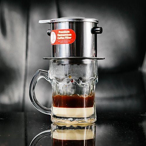 Thang Long 2 Pack Vietnamese Coffee Filter Brewer. Great for travel and camping, 11oz large, Gravity Insert - Image 3
