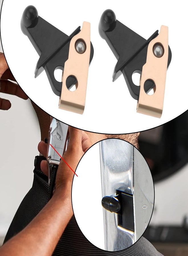 Micro Traders ملحقات مفتاح الطاقة لمقص الشعر Micro Traders 2PCS متوافقة مع Wahl Senior ومتوافقة مع Magic 1.85x1.94cm بديل مفتاح الطاقة أداة الشعر باللونين الأسود والذهبي - Image 2