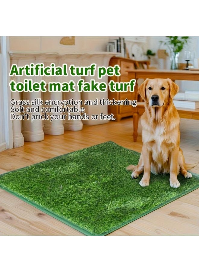Washable Artificial Grass Dog Potty Training Pad Medium 46x58cm Indoor Outdoor Use - Image 3