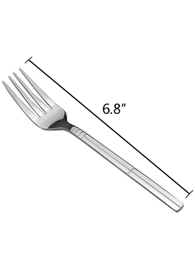 Saedy 12 Piece Dessert Forks, Stainless Steel Salad Fork Set - Image 2