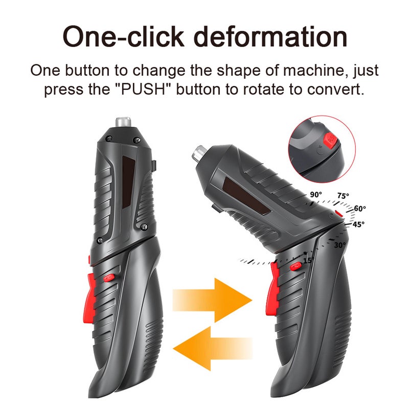 Mini Screwdriver 113pcs Multicolor Set - 3.5Nm High Torque Ergonomic Antislip Handle Cordless Screwdriver with 250RPM Induction Motor for Home Repair Diy Projects - Image 5