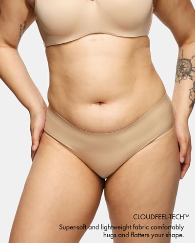 STRAWBERRY WEEKS LEAKPROOF20 Seamless Bikini Period Underwear for Women Period Panties Holds 6 Tampons Mild Incontinence Leak Proof Underwear XXSXS Beige - Image 5
