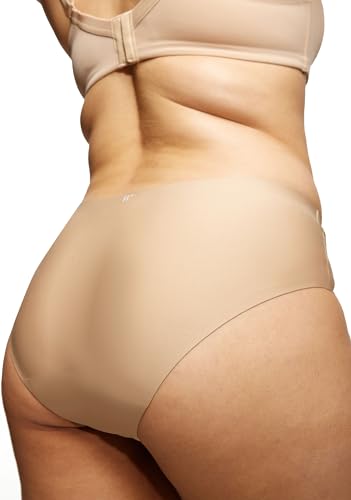 STRAWBERRY WEEKS LEAKPROOF20 Seamless Bikini Period Underwear for Women Period Panties Holds 6 Tampons Mild Incontinence Leak Proof Underwear XXSXS Beige - Image 2