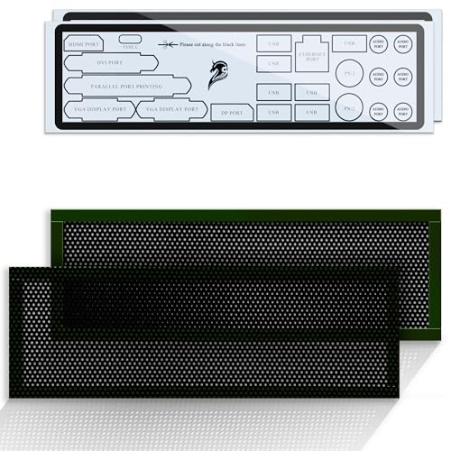 YIMATEECO I/O Shield Plate Blank Backplate PVC with Adhesive, IO Shield Plate Blank Universal DIY for All PC Motherboards Desktop Computer Case, Cutting Any (172 * 58mm, 2Pcs, Black) - Image 1