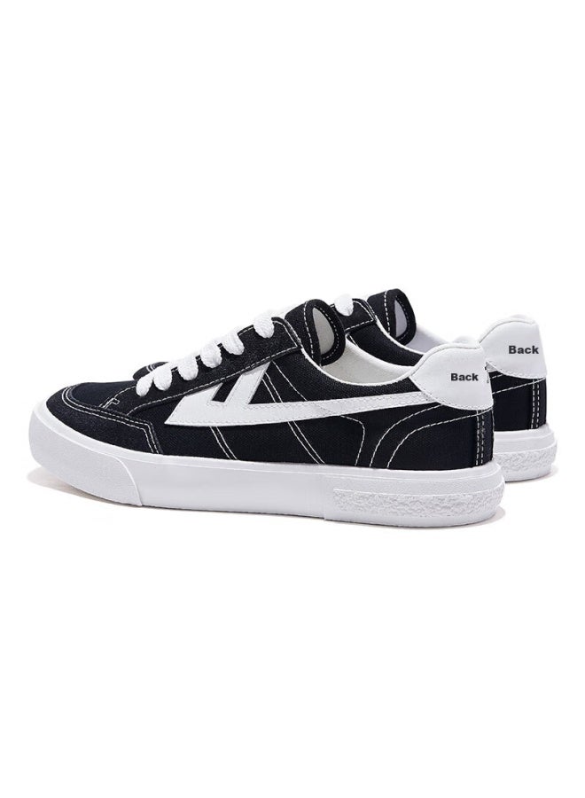 Warrior Huili Spring And Autumn Canvas Shoes, New Trendy Couple Style, Official Sports Casual Sneakers, Kgh749t, Black And White, Size 42 - Image 3