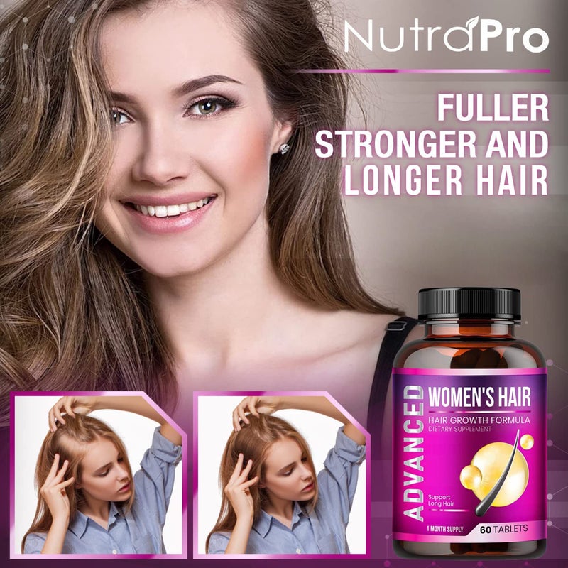 NutraPro Hair Growth Vitamins for Women - Hair Vitamins for Thinning Hair for Women .Regrow & Regrowth Hair Supplement with Dht Blocker,Biotin & Saw Palmetto for Women.Volumize,Thicker,Longer Hair. - Image 2