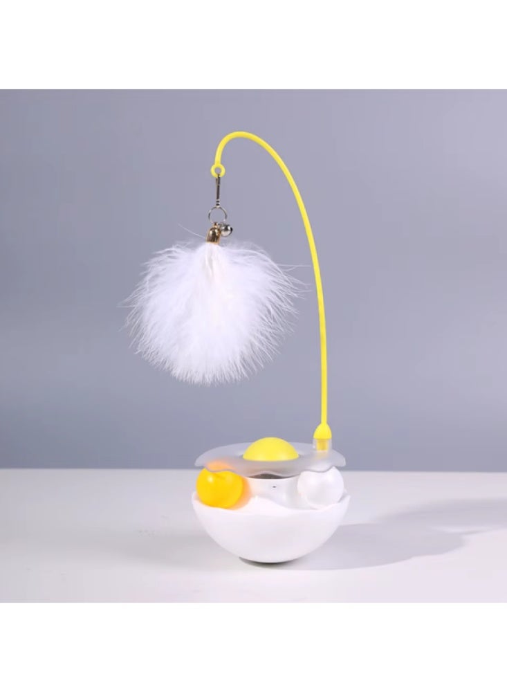 360° Rotating Interactive Cat Toy with Flexible Teaser Wand and Play Balls, Mental Stimulation and Entertainment Toy for Indoor Cats, Balanced Non-Slip Base, Helps Activate Natural Hunting Instincts and Reduce Boredom, Suitable for All Cat Sizes - Image 1