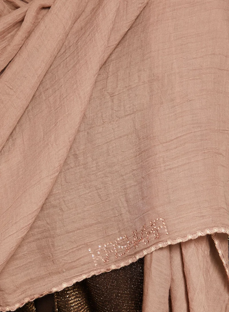 KASHKHA Side Fine Pico Border Scarf