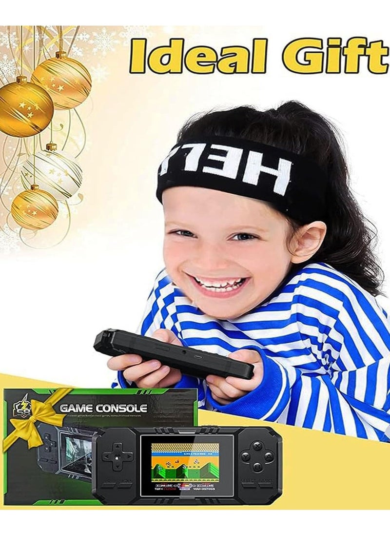 Retro Mini Handheld Game Console, 520 Classic Games, 3.0 inch Screen, Rechargeable Battery, Portable, TV Connectivity