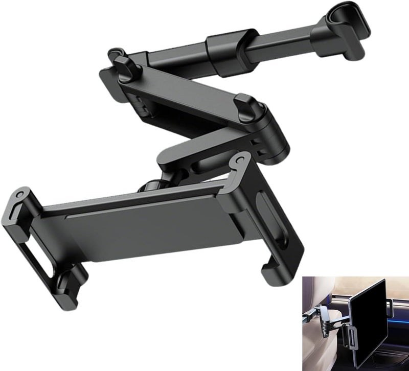 Azushwer Car Tablet Holder - 360° Rotating Back Seat Mount for iPad, Samsung, Switch, Kindle, and Cellphones - Image 1
