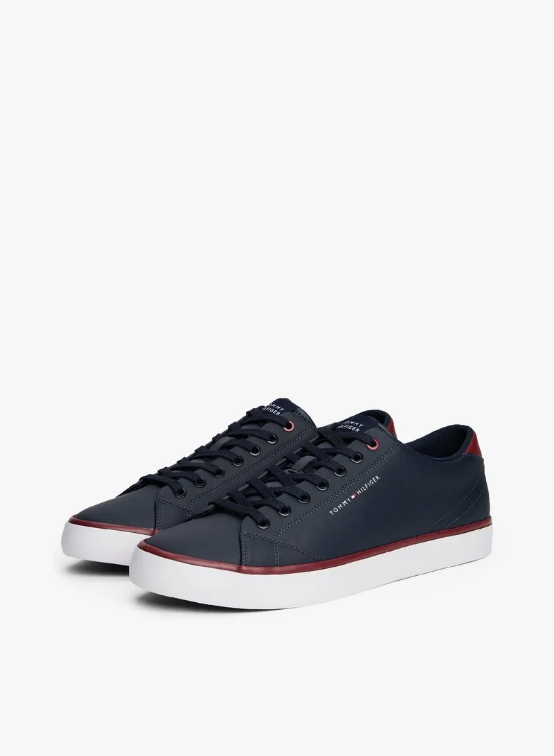 TOMMY HILFIGER Logo Trainers With Leather