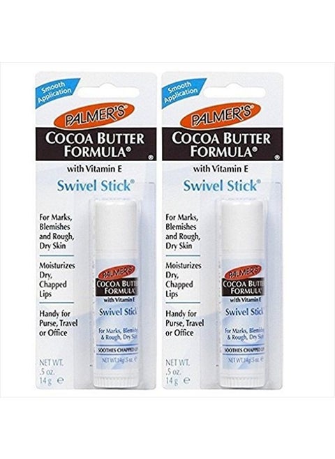 Cocoa Butter Formula with Vitamin E Swivel Stick, .5 Oz. 2 Pack.