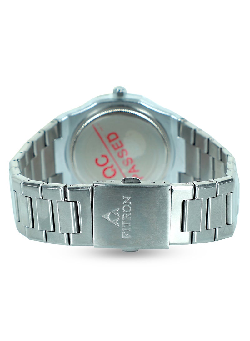 Fitron Men’s Wrist Watch with Black Dial and Date - Image 3