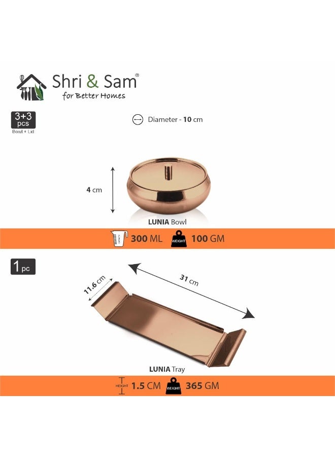 Shri & Sam Stainless Steel, Lunia (Rose Gold) - Image 3