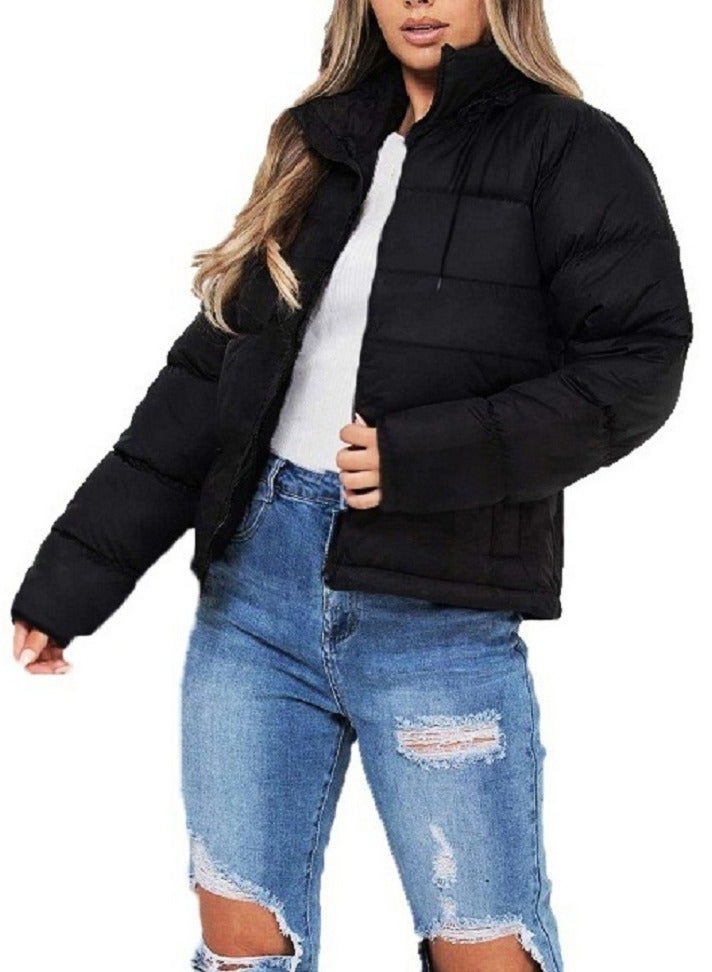 general Winter Puffer Down Jacket Long Sleeve Zipper with Removable Hood - Image 1