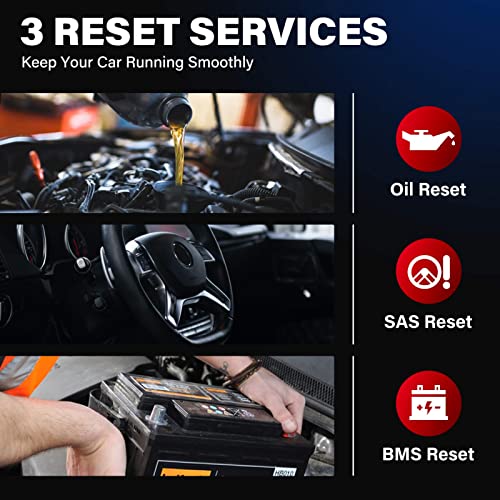 Launch ماسح ضوئي OBD2 من Launch CR629 أداة فحص 2025 مع إعادة تعيين زيت/خدمة BMS + بيانات حية، قارئ رموز تشخيص OBDII كامل للمحترفين لقراءة/مسح DTCs تحديث مجاني مدى الحياة - Image 3