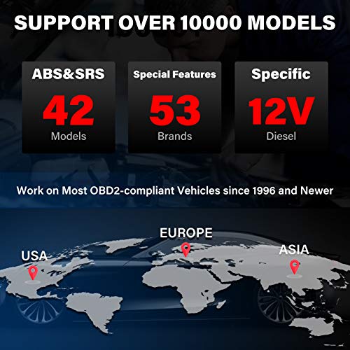 Launch ماسح ضوئي OBD2 من Launch CR629 أداة فحص 2025 مع إعادة تعيين زيت/خدمة BMS + بيانات حية، قارئ رموز تشخيص OBDII كامل للمحترفين لقراءة/مسح DTCs تحديث مجاني مدى الحياة - Image 5