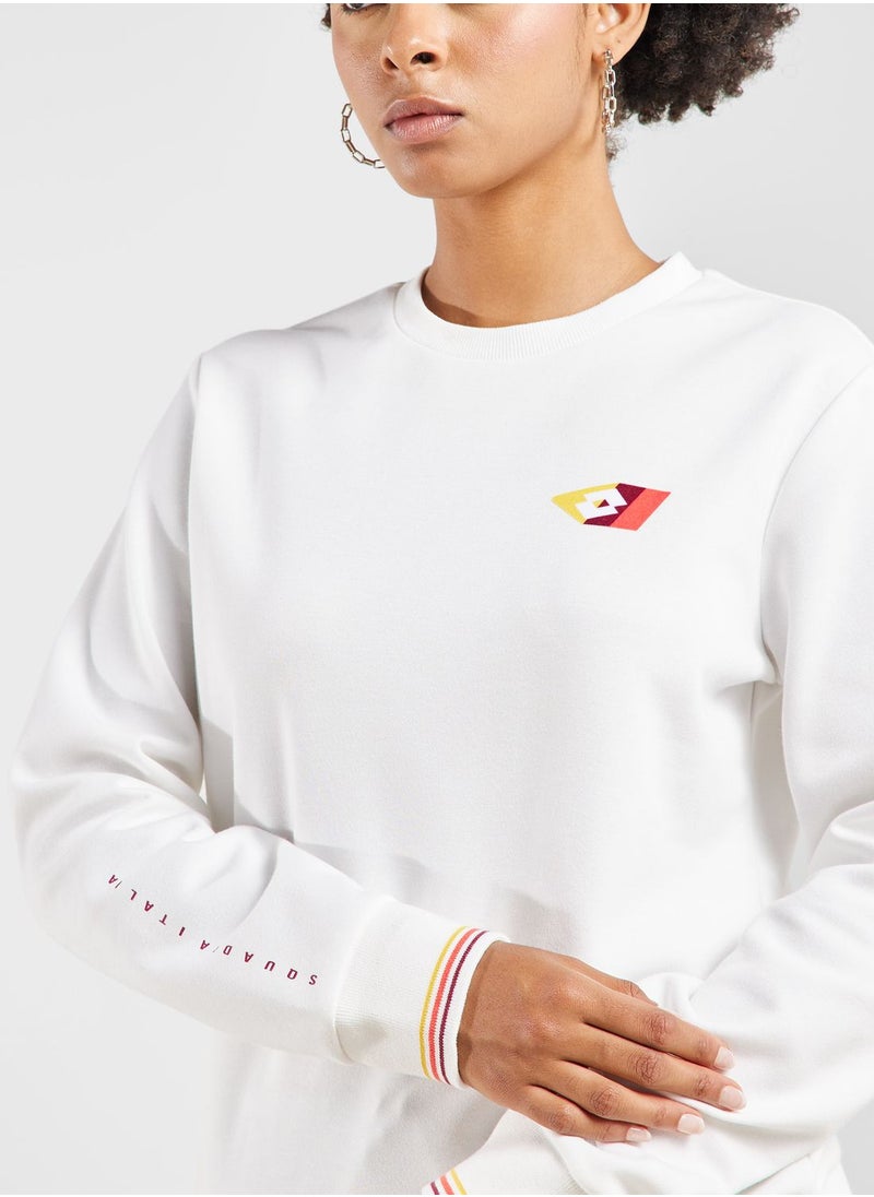 Lotto Sports Athletica Classic  V Seat Rn Sweatshirt  - Image 3
