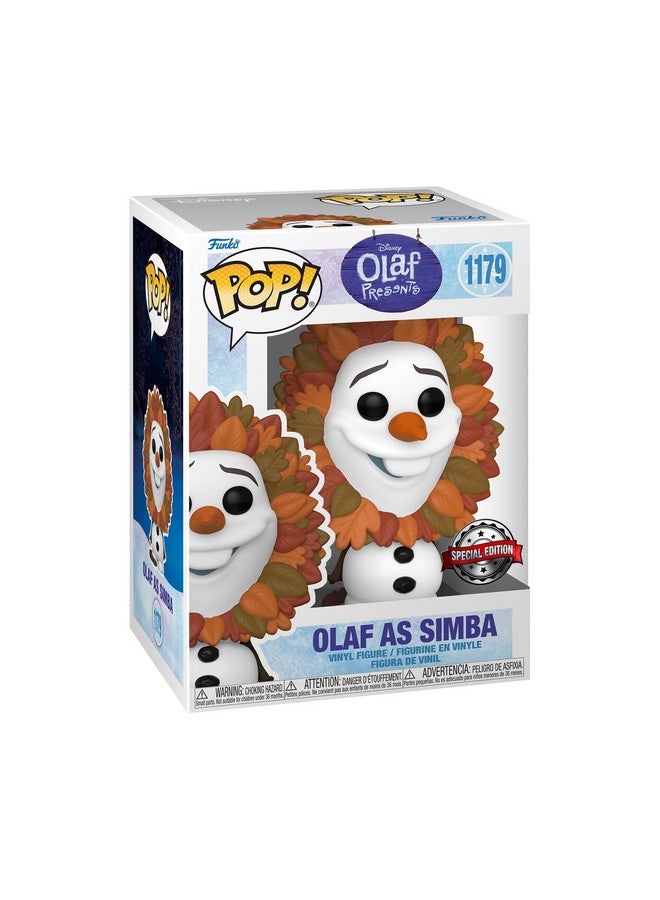Funko POP Disney!: Olaf Presents - Olaf as Simba, Amazon Exclusive, Multicolor, (61823) - Image 1