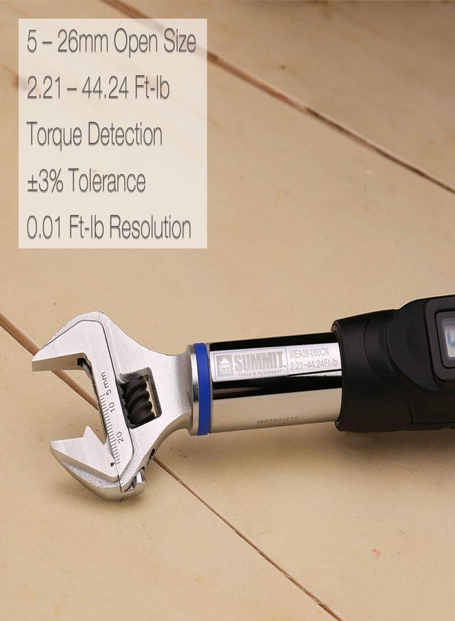 Summit Tools Digital Torque Wrench, Stainless Steel, 2.21 - 44.24 ft-lbs - Image 3