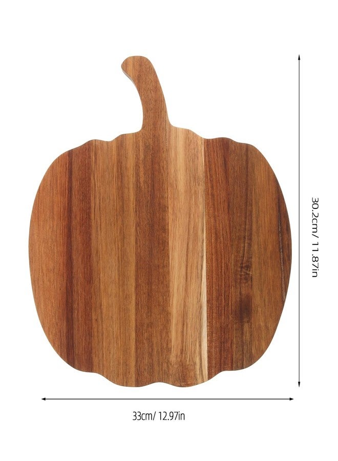 جارنيك لوح تقطيع خشبي على شكل يقطينة من جارنيك، صينية تقديم على شكل يقطينة للهالوين، لتزيين المطبخ، طبق للهالوين وعيد الشكر للخضراوات والفواكه والخبز والستيك. - Image 2
