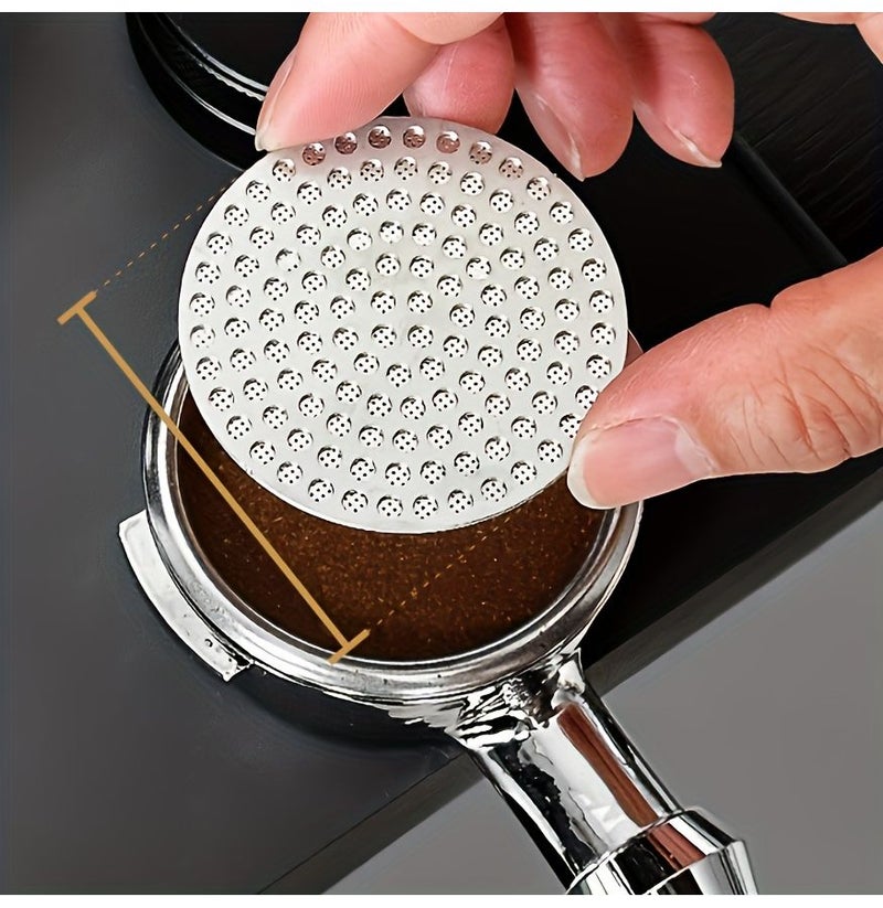 1Pc 58Mm Coffee Portafilter Screen Reusable 304 Stainless Steel Puck Filter Accessory - Image 3