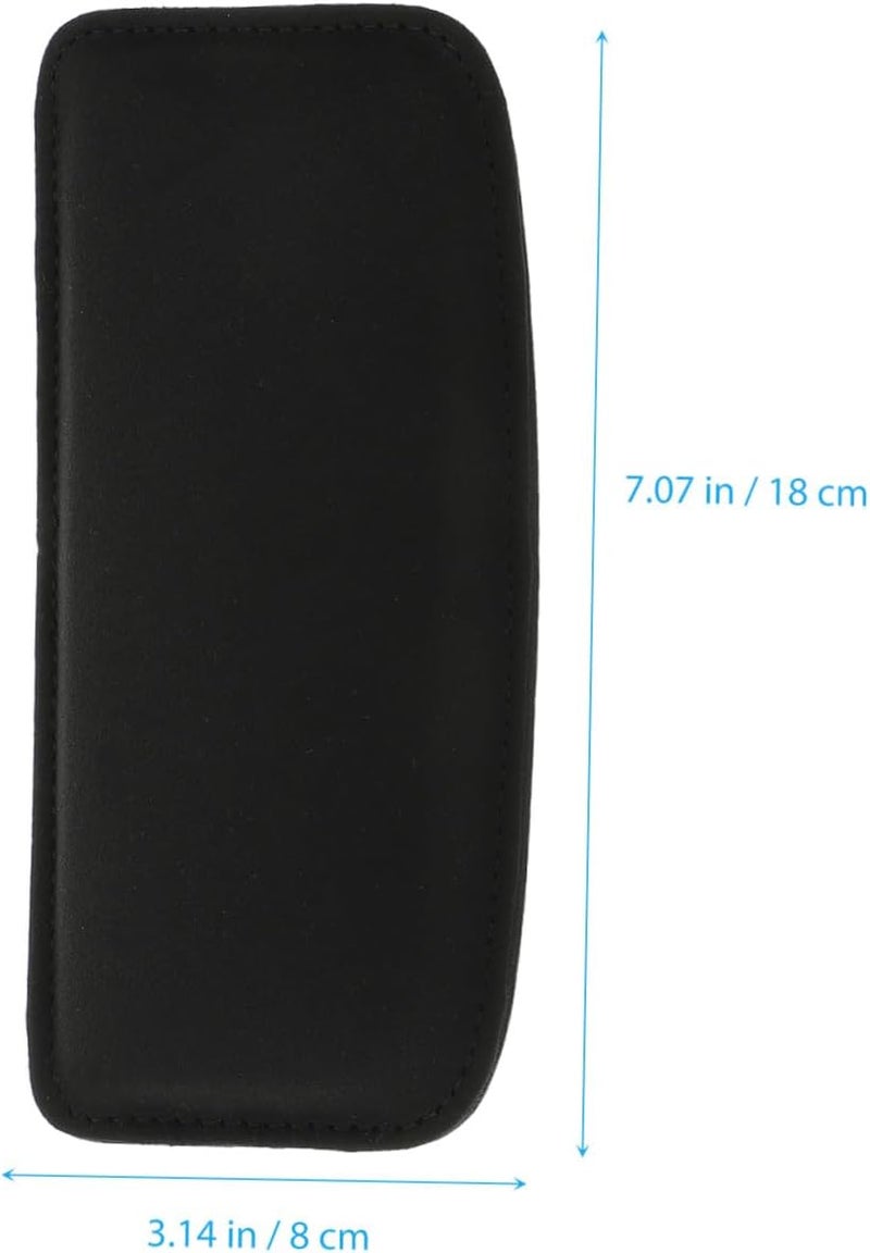 Plush Car Knee Pad Elastic Thigh Support Cushion Soft Breathable Leg Pillow for Vehicle Interior Ergonomic Pressure Relief Wear-Resistant and Easy to Clean Compact Black Design - Image 2