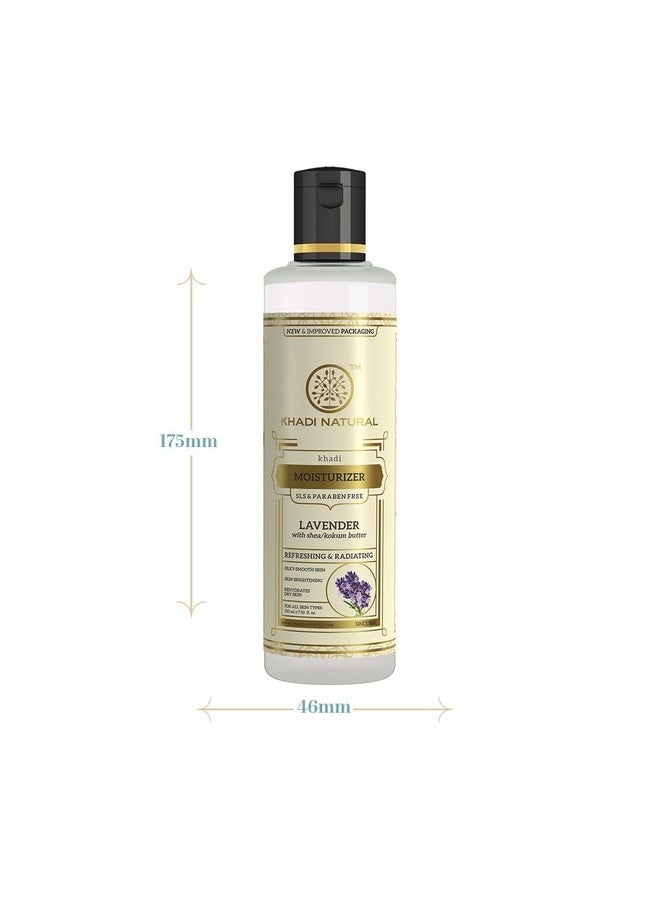 Khadi Natural Lavender Herbal Moisturizer With Shea/Kokum Butter Sls And Paraben Free 210 Ml  - Image 5