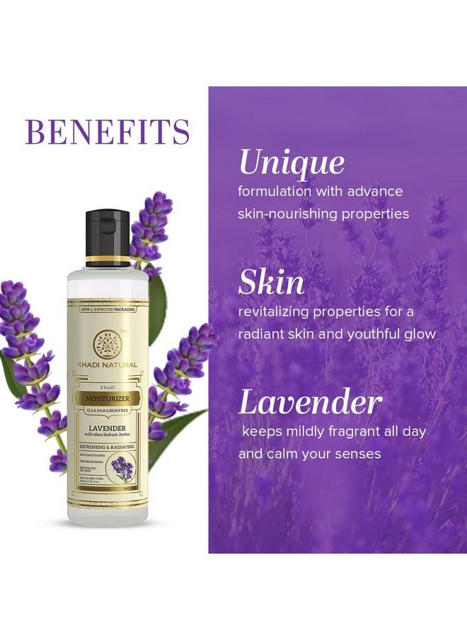 Khadi Natural Lavender Herbal Moisturizer With Shea/Kokum Butter Sls And Paraben Free 210 Ml  - Image 2