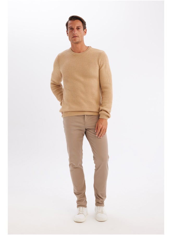 DeFacto - Man Tricot Standart Fit Crew Neck Long Sleeve Pullover - Image 1