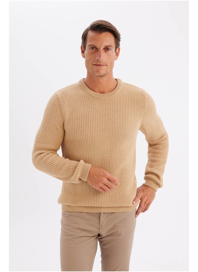 DeFacto - Man Tricot Standart Fit Crew Neck Long Sleeve Pullover - Image 1