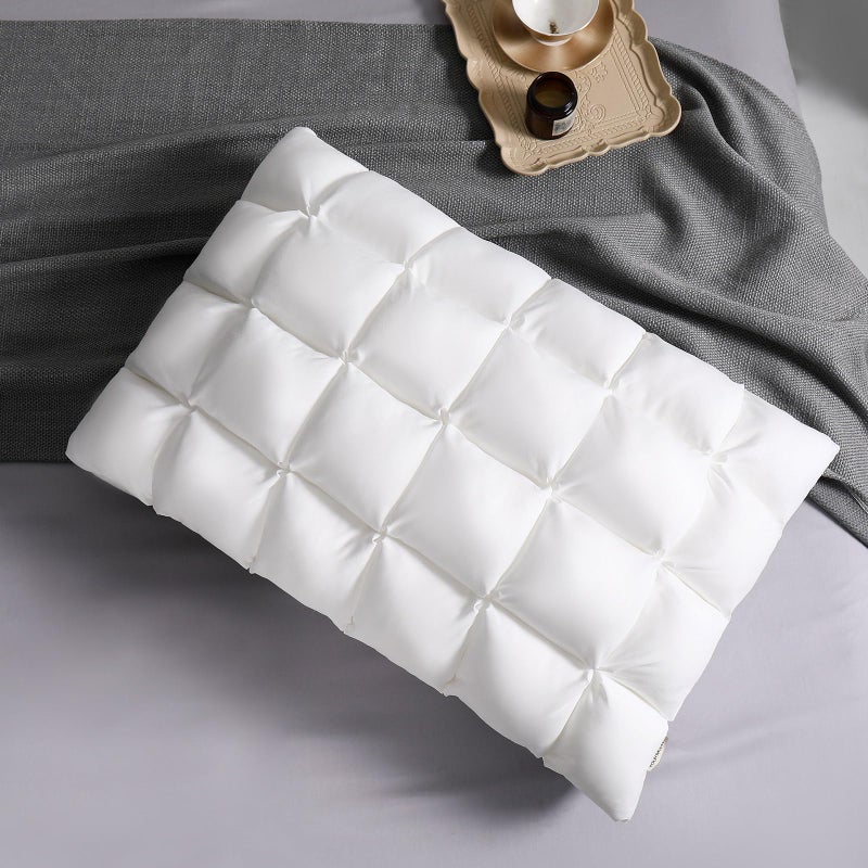 YOUR MOON Soft Pillows Queen Size for Sleeping, Support Bed Pillows, Fluffy Down Alternative Pillow, Luxury Hotel Gel Pillows for Side Sleeping (White) - Image 1