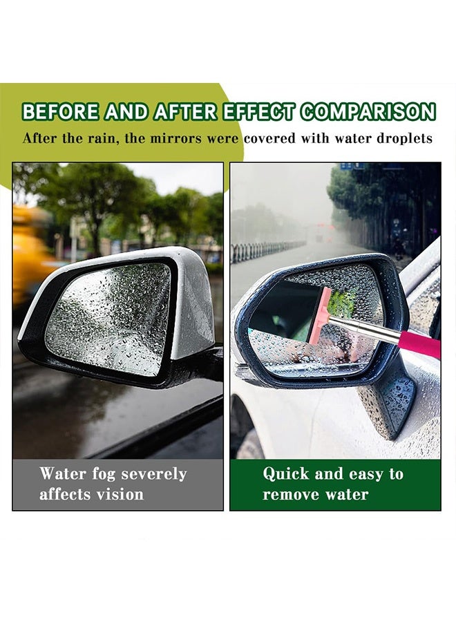 Bukela Car Side Mirror Squeegee, Retractable Telescopic Mirror Wiper, Anti-Fog & Water Cleaning Tool for Rainy & Foggy Weather, Extendable 98cm Handle, Portable Auto Mirror Cleaner - Image 4