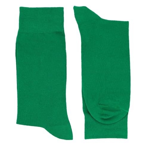 tiemart Men's Socks, One Pair (Kelly Green Solid) - Image 2