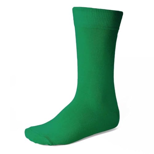 tiemart Men's Socks, One Pair (Kelly Green Solid) - Image 1